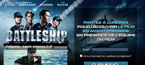 Battleshipmovie.com - Jeu facebook Battleship
