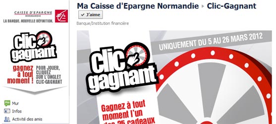 Caisse-epargne.fr - Jeu facebook Caisse d'Epargne Normandie