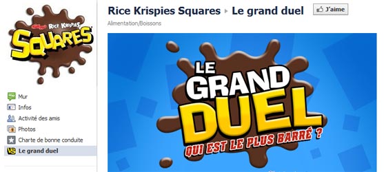 Kelloggs.fr - Jeu facebook Rice Krispies Squares