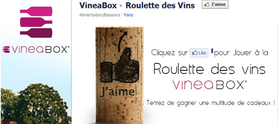 Vivabox.fr - Jeu facebook Vineabox Roulette des Vins