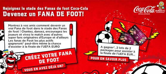Coca-cola.fr - Jeu facebook Coca-Cola Fanas de foot