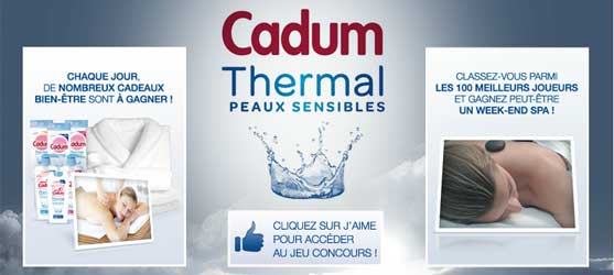 Cadum.fr - Jeu facebook Cadum - Challenge Cadum Thermal