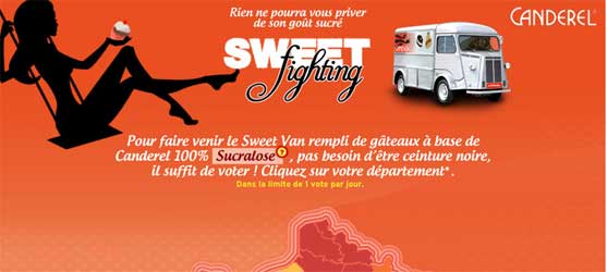 Canderel.fr - Jeu facebook Canderel Sweetfighting