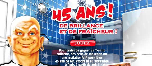 Monsieurpropre.fr - Jeu facebook Mr. Propre