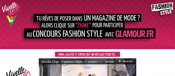 Vivelledop.fr - Jeu facebook Vivelle Dop Fashion Style