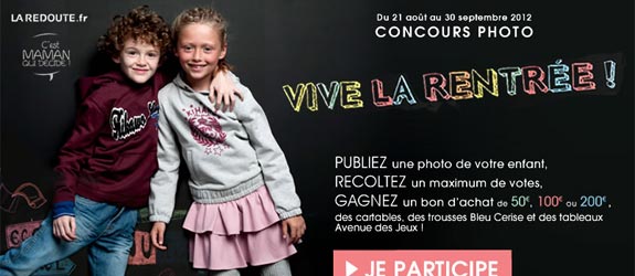 Laredoute.fr - Jeu facebook C'est maman qui décide