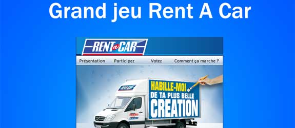Rentacar.fr - Jeu facebook Rent A Car Location