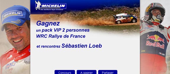 Jeu facebook Best of Rally Live by Michelin