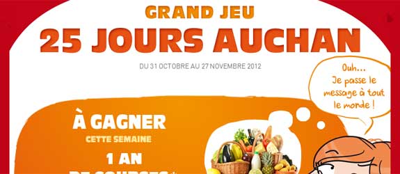 Auchan.fr - Jeu facebook Auchan 25 Jours