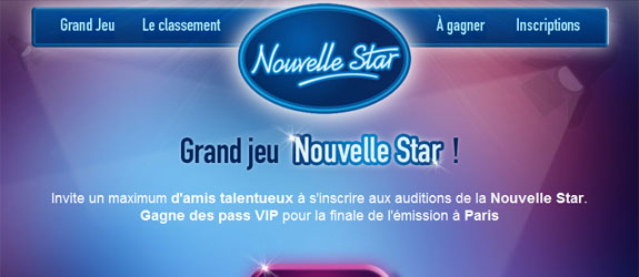 Nouvellestar.fr - Jeu Facebook Nouvelle Star