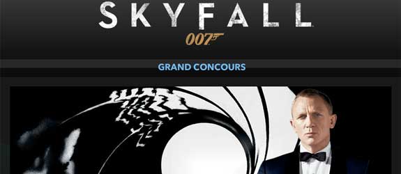 Skyfall-film.fr - Jeu facebook James Bond 007