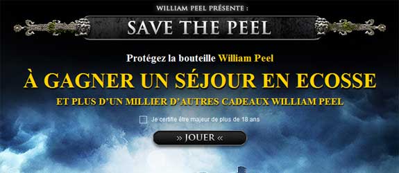 Williampeel.com - Jeu facebook William Peel