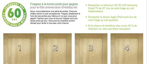 Holidayinn.com - Jeu facebook Holiday Inn