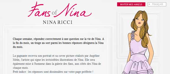 Nina-parfum.com - Jeu facebook Nina, Le Parfum