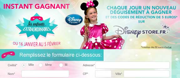 Disney.fr - Jeu Facebook Disney France