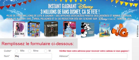 Disney.fr - Jeu facebook Le Monde de Nemo