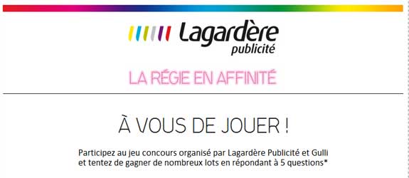 Lagardere-pub.com - Jeu facebook Lagardère Publicité