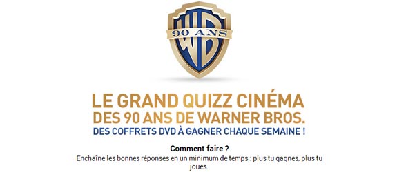 Warnerbros.fr - Jeu facebook Warner Bros France