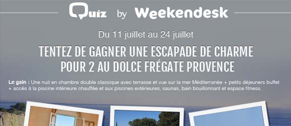 Weekendesk.fr - Jeu facebook Weekendesk