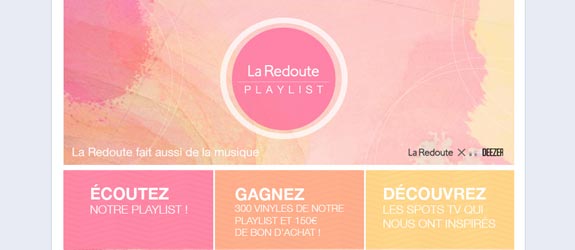 Laredoute.fr - Jeu facebook La Redoute