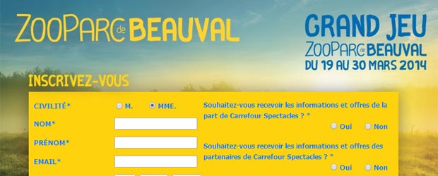 Carrefour.fr - Jeu facebook Carrefour Spectacles