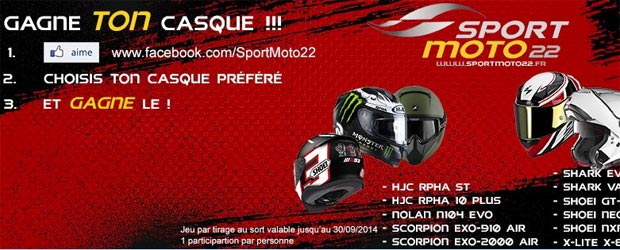 Sportmoto22.fr - Jeu facebook Sport Moto