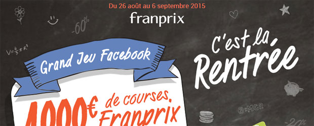 Jeu facebook Franprix