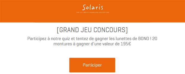 Jeu facebook Solaris Sunglass